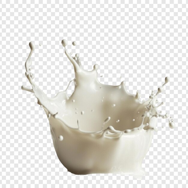 Splash de leche dinámico Una explosión blanca y cremosa
