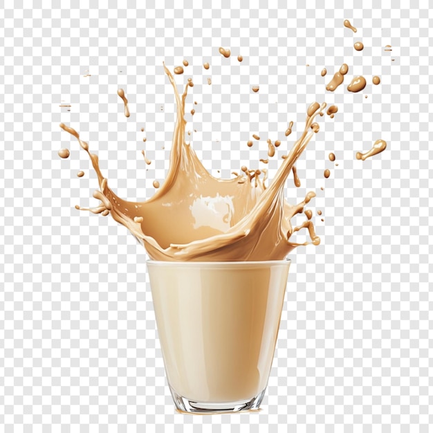 Splashy Creamy Delight Iced Coffee of Latte in een glas