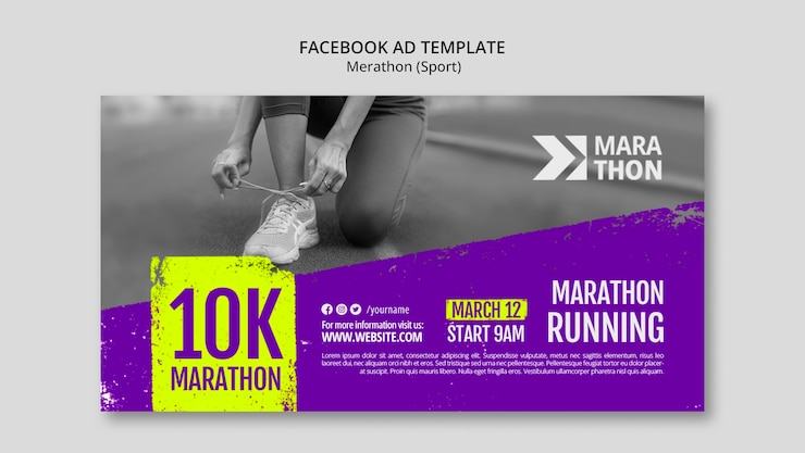 Gratis PSD sportconcept facebook-sjabloon
