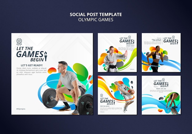 Sportgames social media posts pack