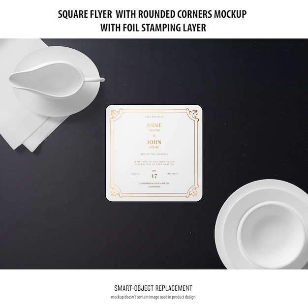 Sqaure flyer mockup