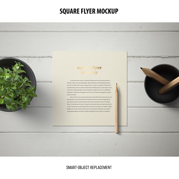 Square Flyer Mockup