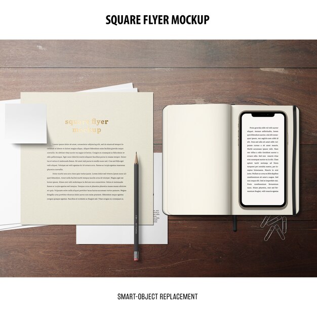 Square Flyer Mockup