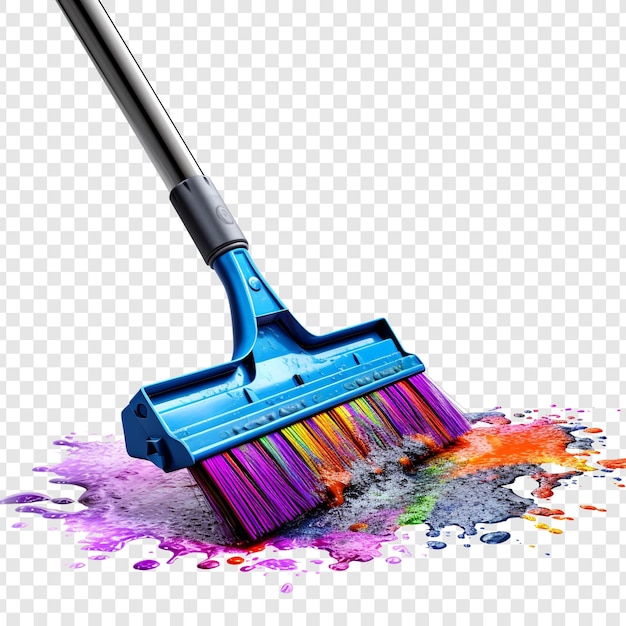 Gratis PSD squeegee mop geïsoleerd op transparante achtergrond