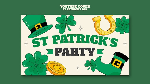 Gratis PSD st patrick's dag sjabloonontwerp