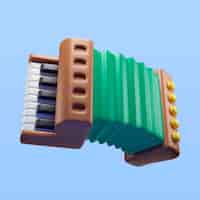 Gratis PSD st patrick's day accordeon icoon render