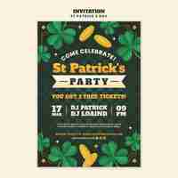 Gratis PSD st. patrick's day sjabloon ontwerp