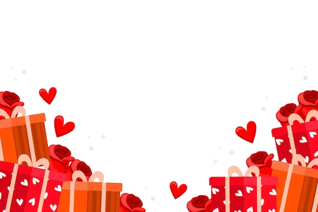 Gratis PSD st. valentine's day grensontwerp