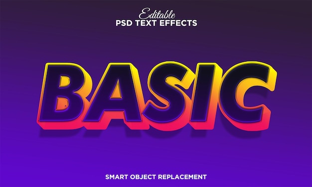 Gratis PSD sterk vet modern teksteffect