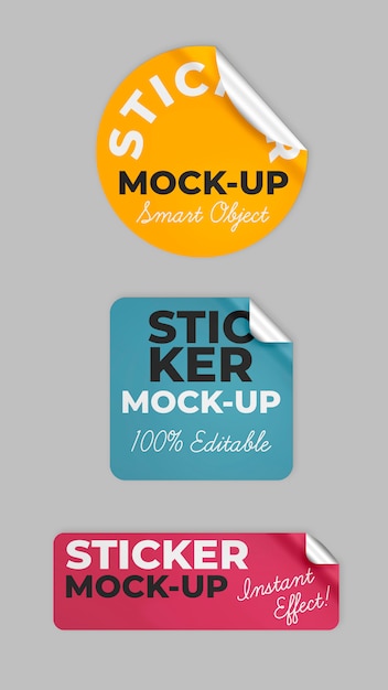 Gratis PSD stickers bespotten