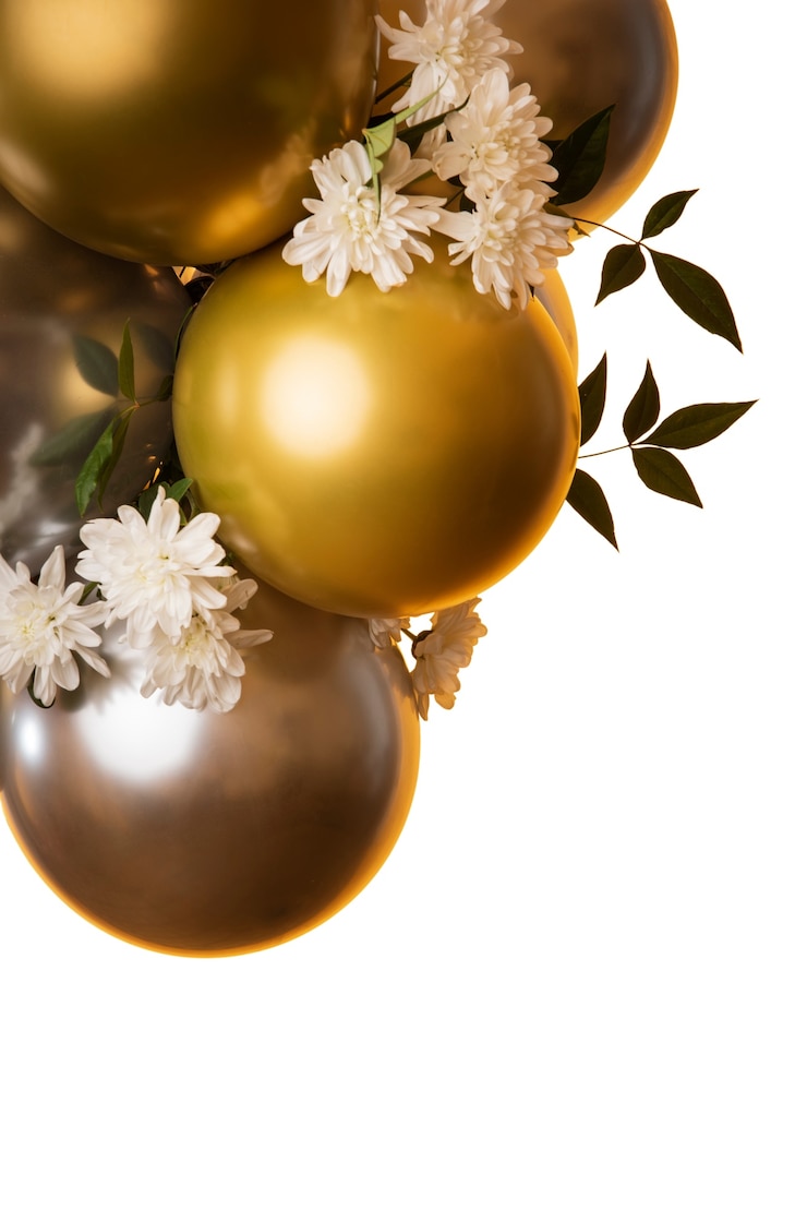 Gratis PSD stilleven van metalen ballonnen