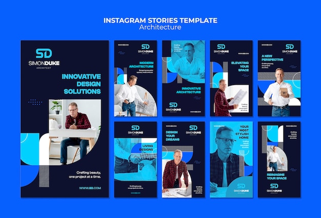 Storie di instagram del progetto di architettura