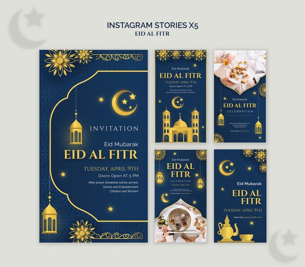 Storie di instagram per la celebrazione di Eid al fitr