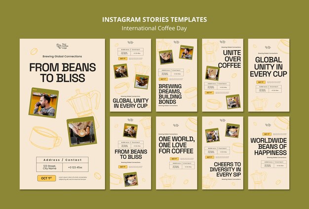 Storie di Instagram per la Giornata Internazionale del Caffè