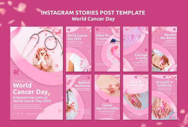 Storie di instagram per la giornata mondiale del cancro
