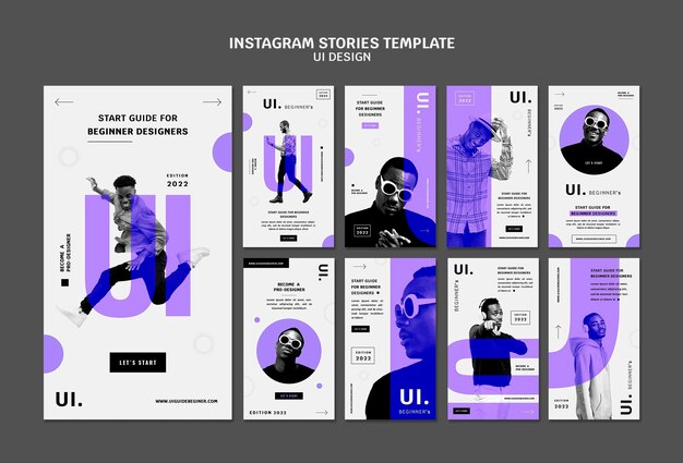 Storie di instagram per la progettazione dell'interfaccia utente