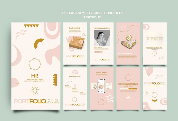 Storie di instagram portfolio personale