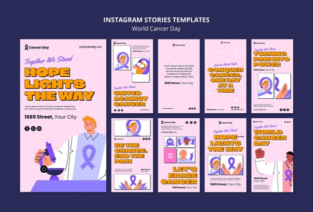 Storie Instagram della Giornata Mondiale del Cancro