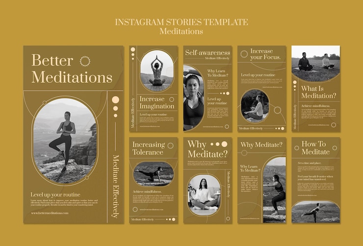 PSD gratuito storie instagram di consapevolezza