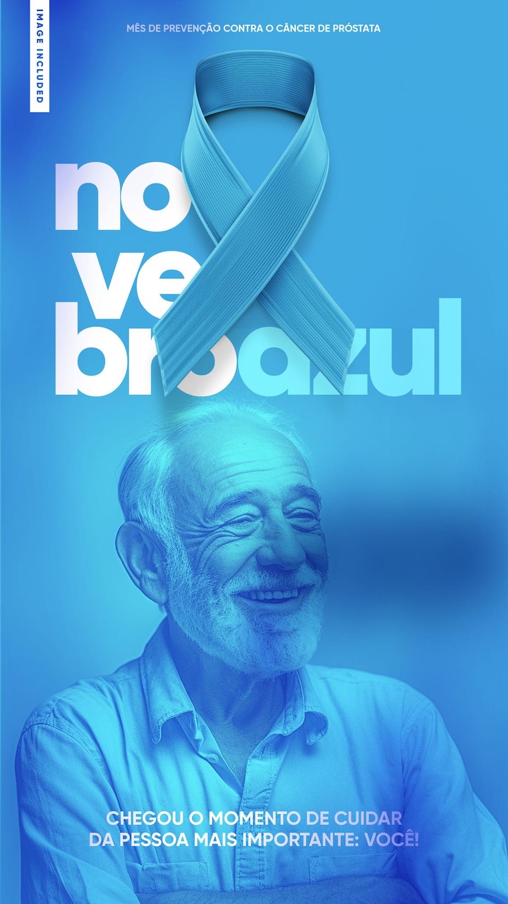PSD gratuito storie sui social media novembre blu prenditi cura di te