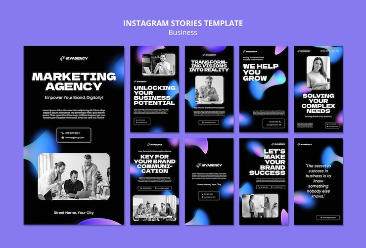 PSD Gratis stories instagram strategi bisnis
