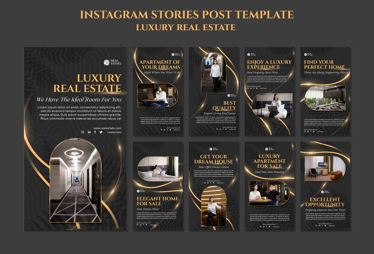 PSD Gratis story instagram real estat mewah