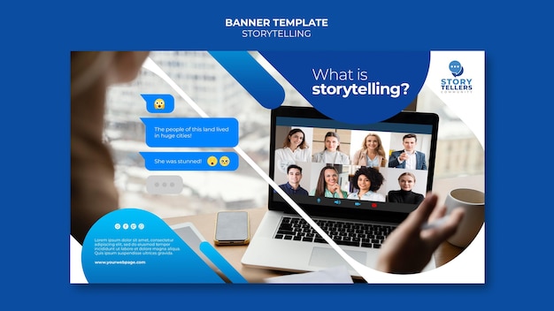 Gratis PSD storytelling voor marketingbannermalplaatje