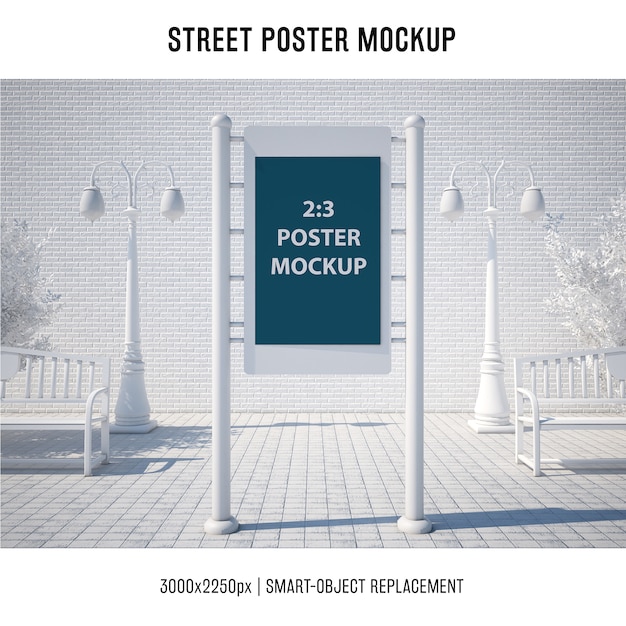 Straataffiche mockup