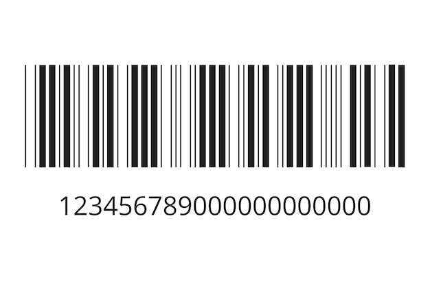 Streepjescode illustratie geïsoleerd