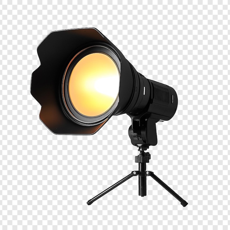 PSD Gratis studio photography lighting equipment professional led light on tripod