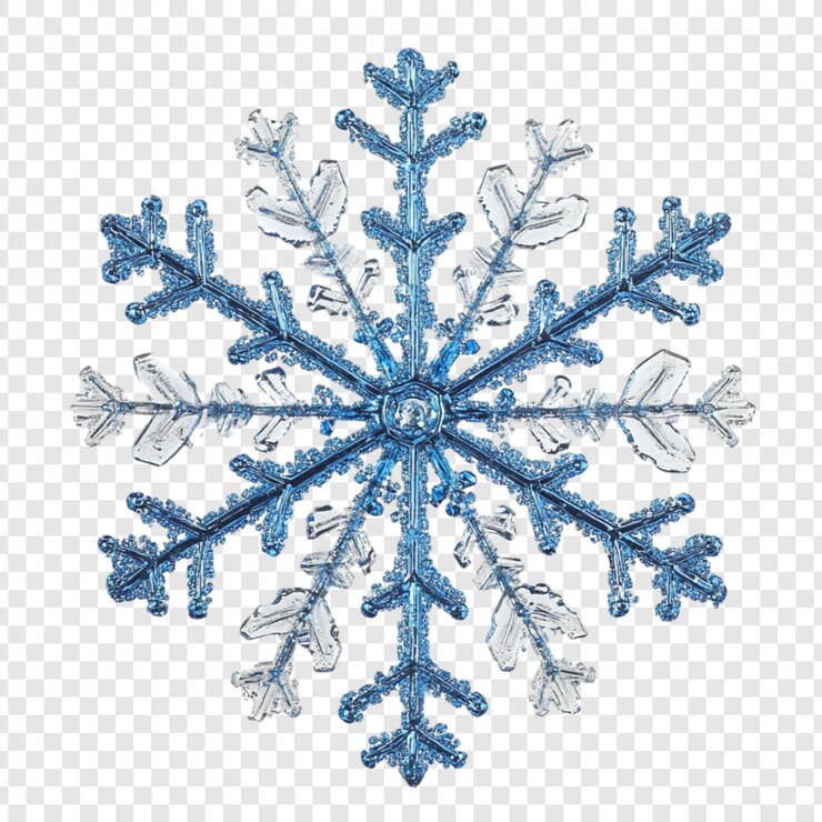 PSD Gratis stunning blue snowflake macro photography