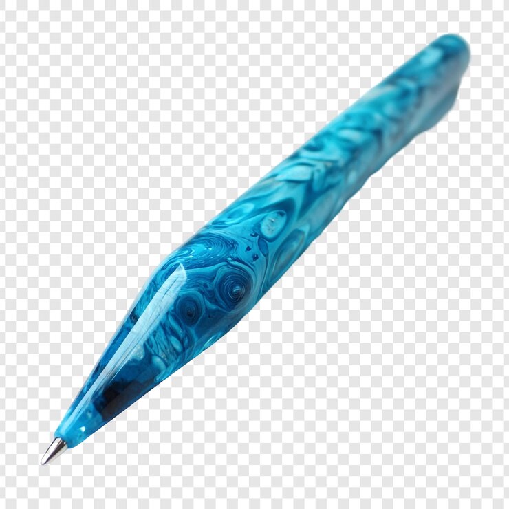 PSD Gratis stunning blue swirl pen a unique writing instrument