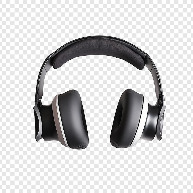PSD Gratis stylish black headphones highquality audio experience