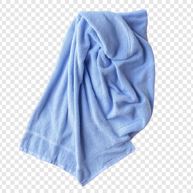 Suave toalla azul textura acogedora limpia y fresca