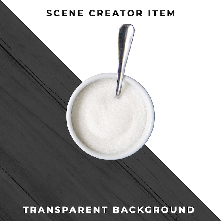 PSD Gratis sugar holder on transparent background