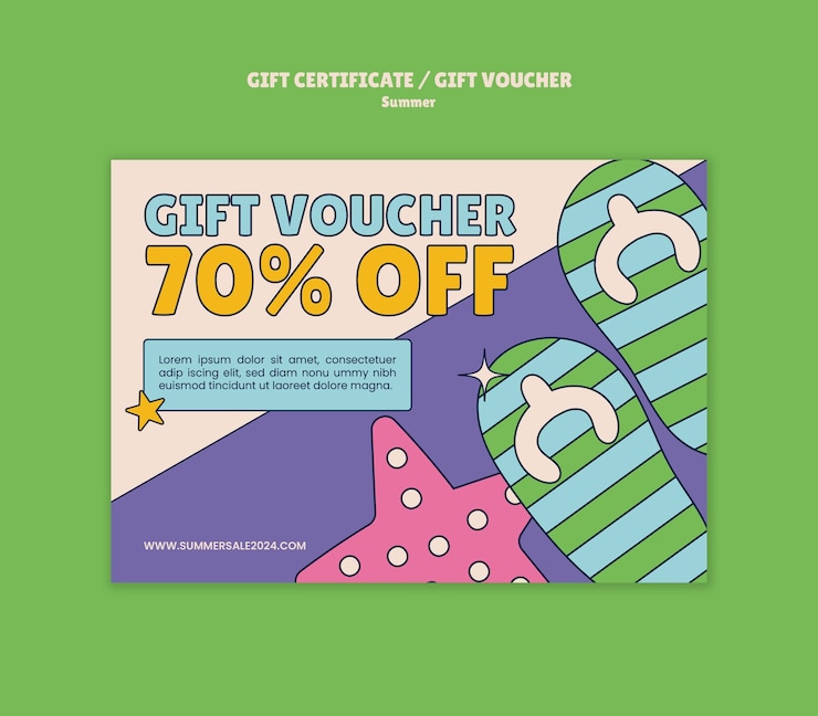 PSD Gratis summer sale template design