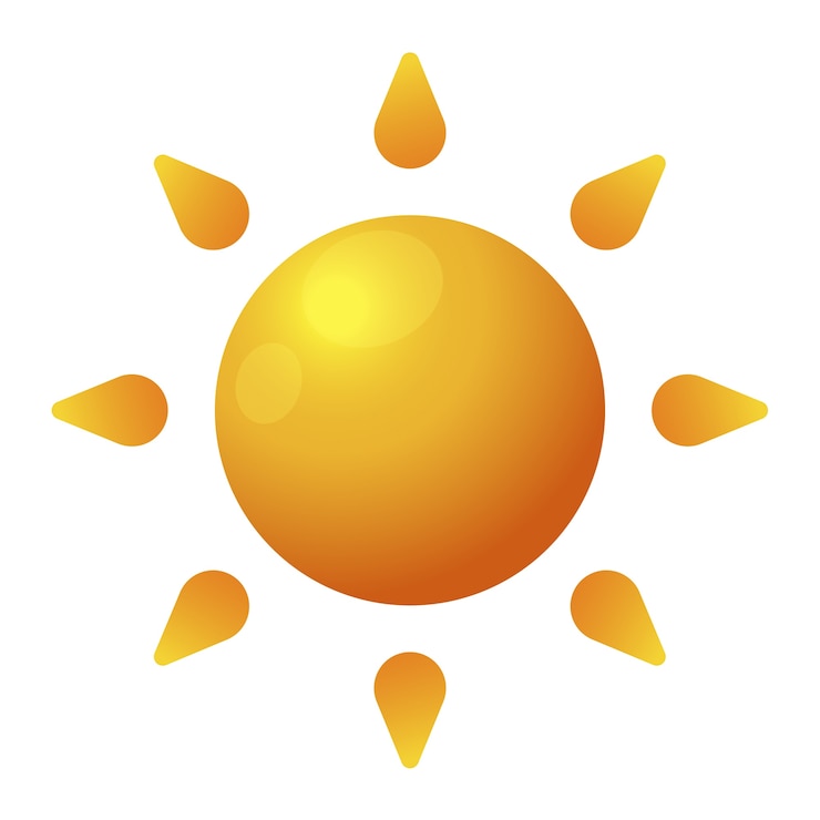 PSD gratuito sun game icon illustration