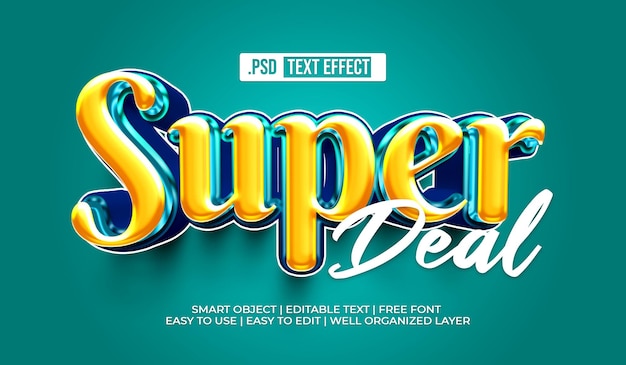 Gratis PSD super tekststijleffect