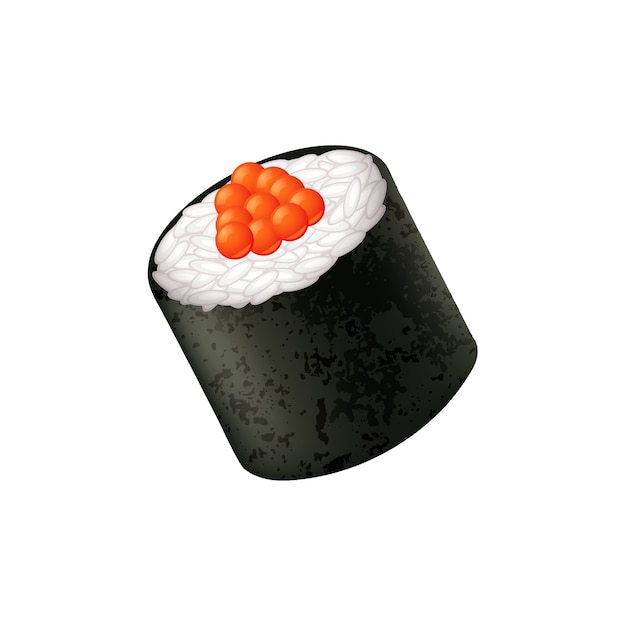 Gratis PSD sushi-illustratie geïsoleerd