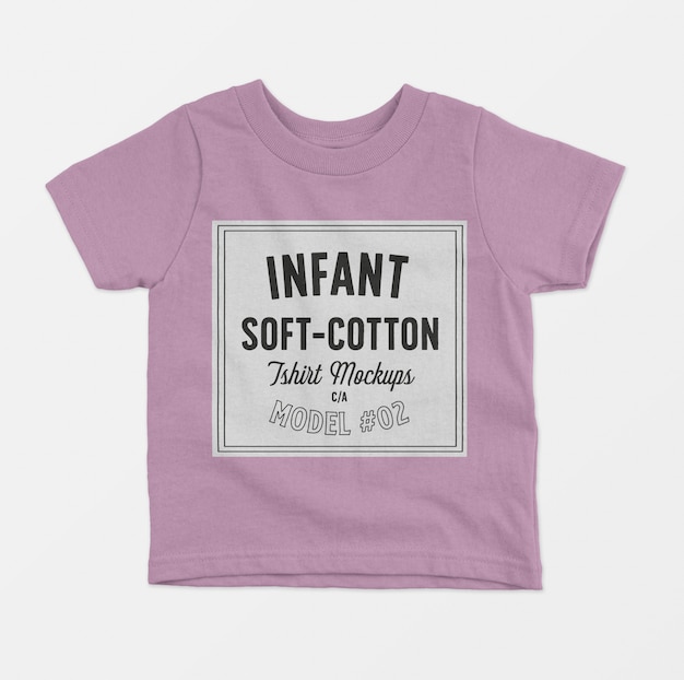 T-shirts voor baby's van zacht katoen mockup 02