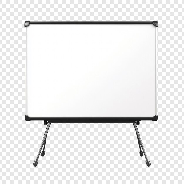 Tabla blanca portátil en el puesto para presentaciones, reuniones y educación
