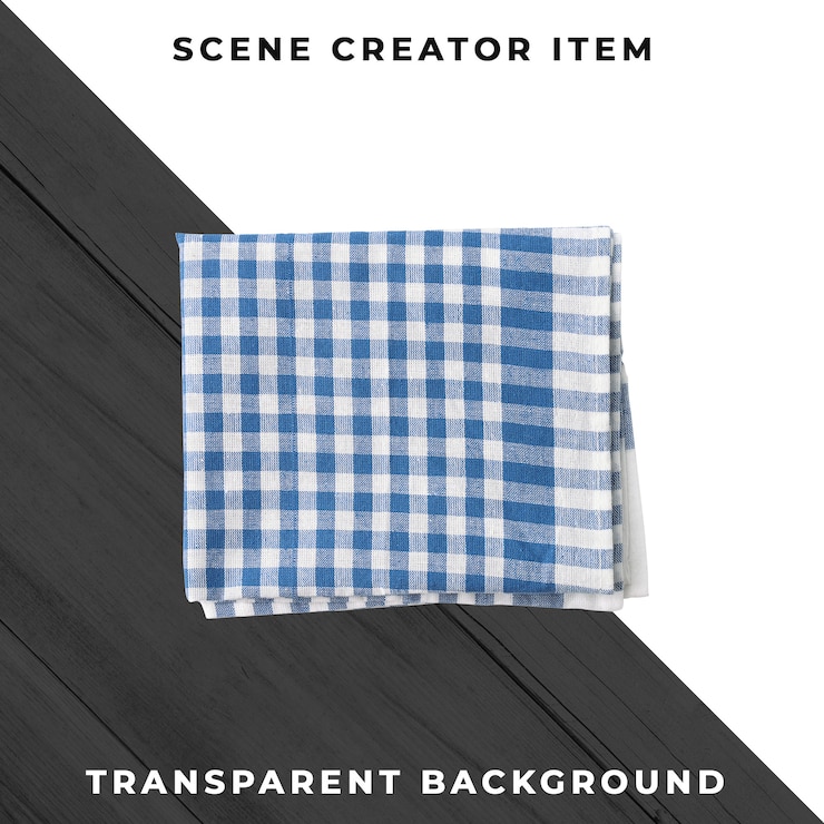 PSD Gratis tablecloth isolated with clipping path.