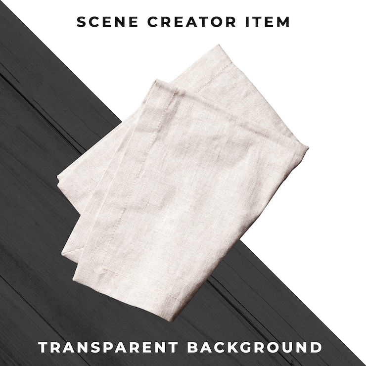PSD Gratis tablecloth isolated with clipping path.