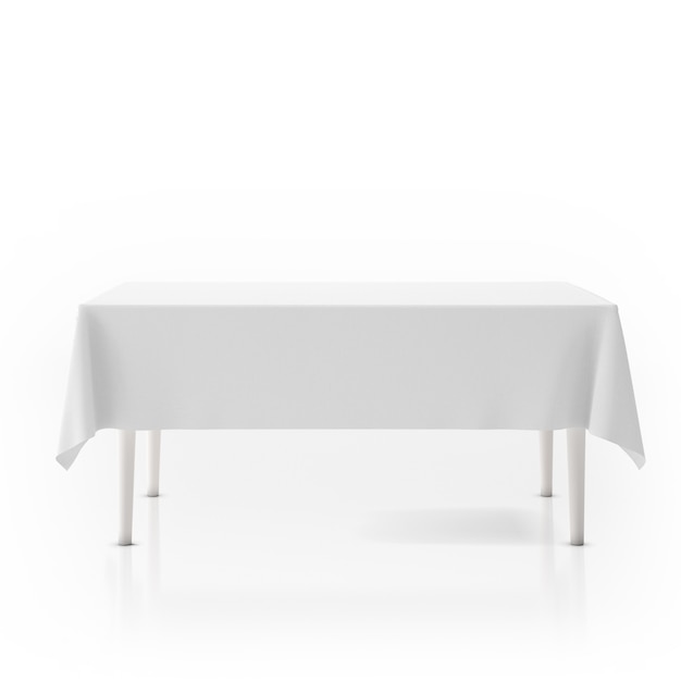 Tafel met tafelkleed