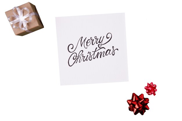 Tarjeta de Navidad aislada