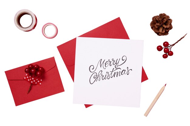 Tarjeta de Navidad aislada