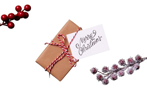 Tarjeta de Navidad aislada