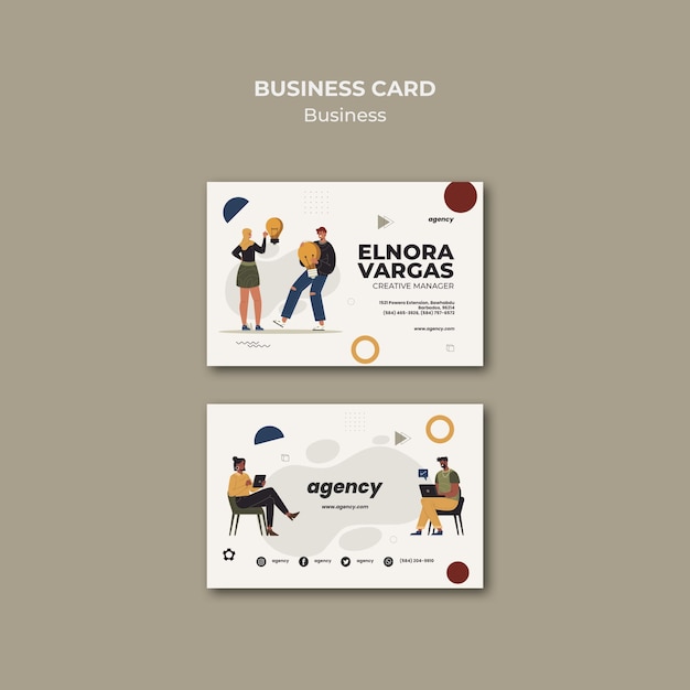 Tarjeta de visita de gerente creativo