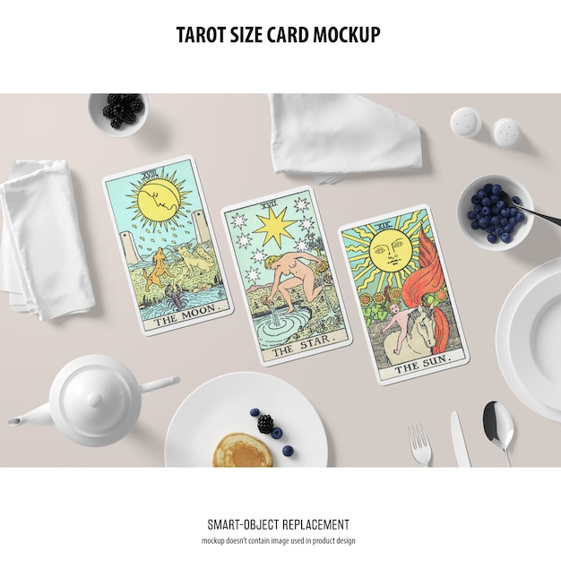 Gratis PSD tarot kaart mockup