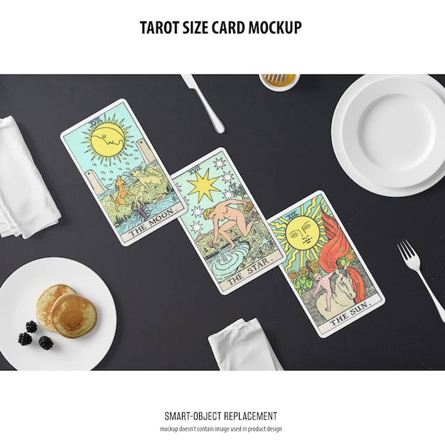 Gratis PSD tarot kaart mockup